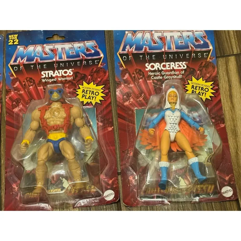 NEW Mattel MOTU Retro Lot Of 9 & Land Shark Mosquitor Horde Trooper Anti Eternia